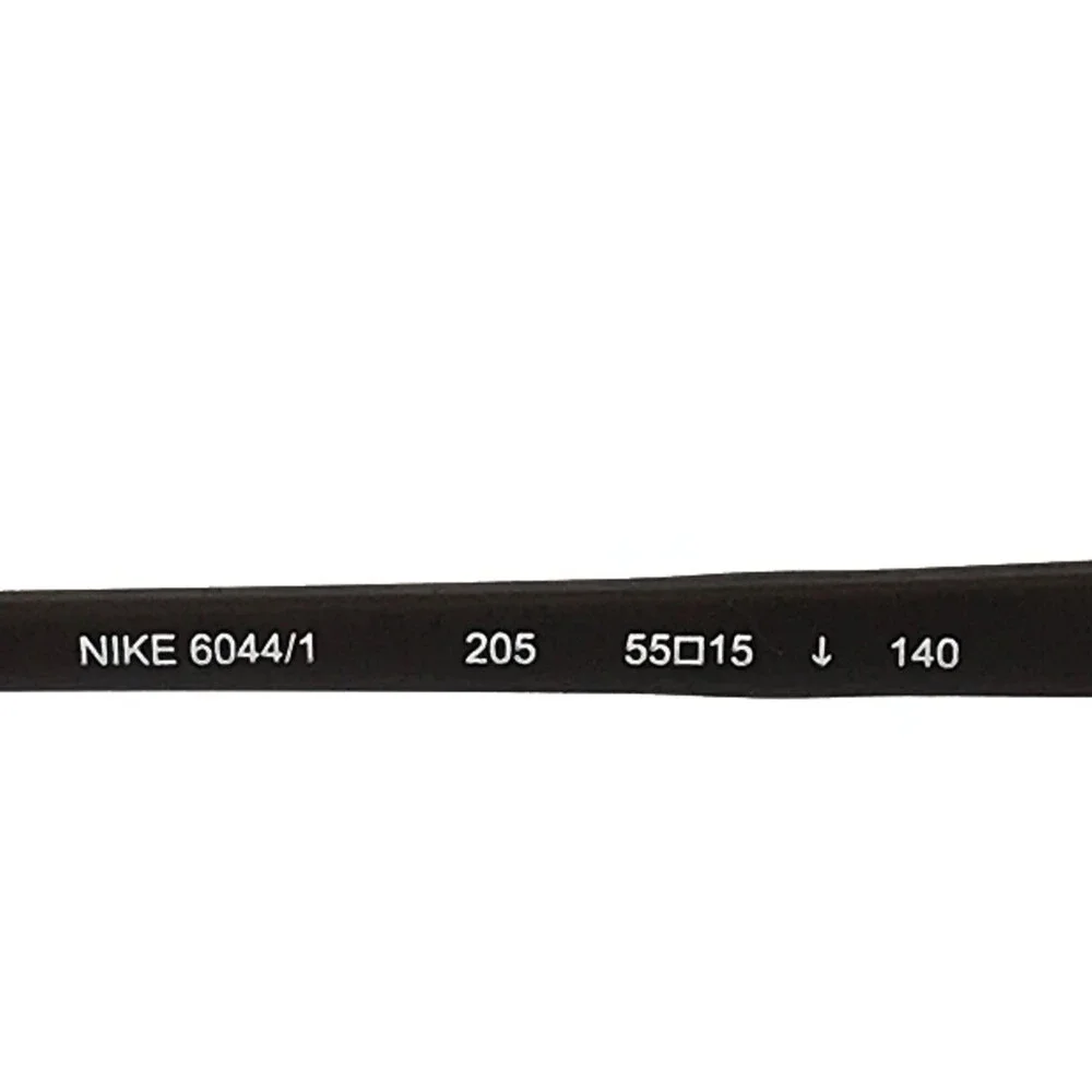 Nike Eyeglasses Frames 6044/1 205 Dark Cinder Brown Half Rim Titanium 55-15-140